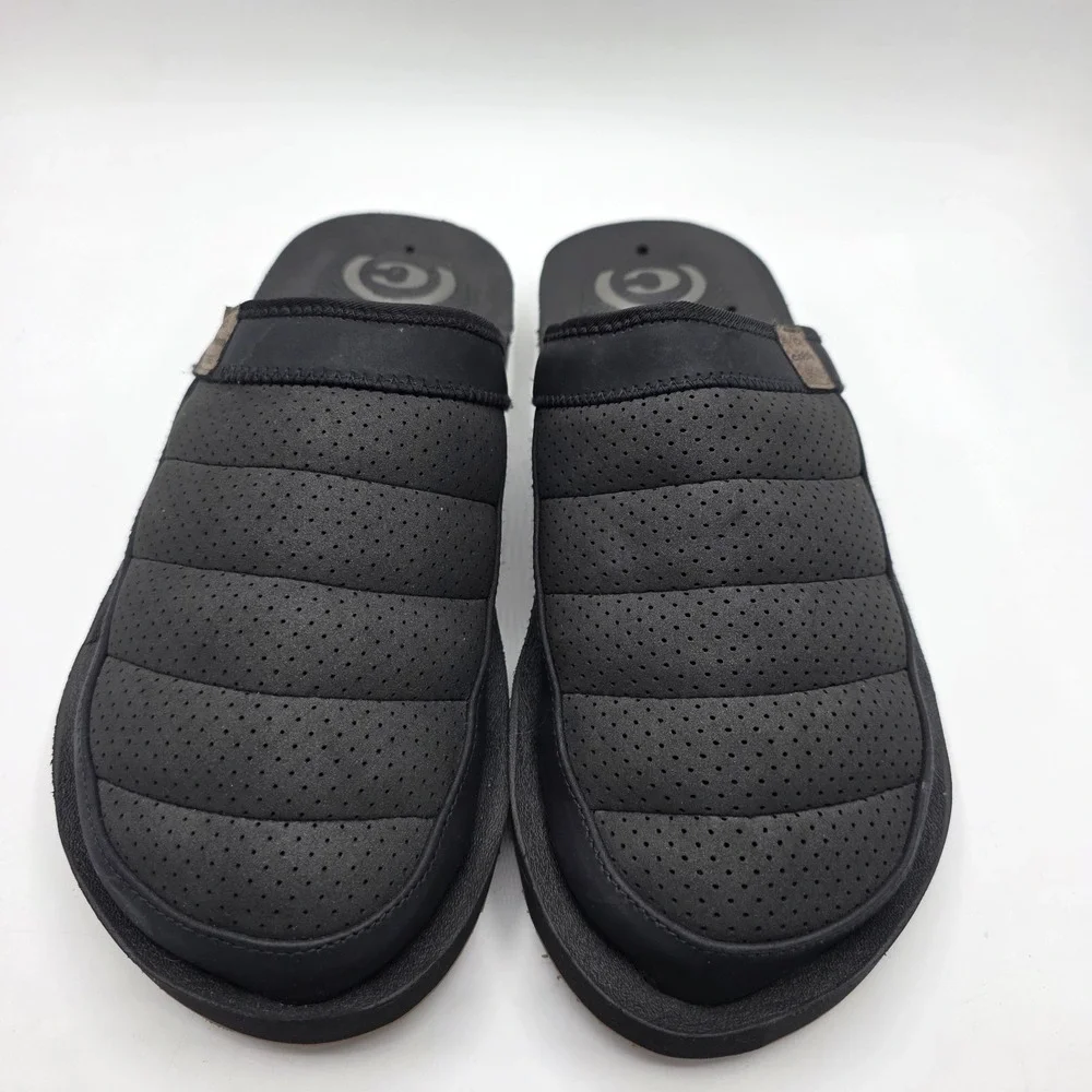 Cobian Hobgood Draino Mule Clogs Men's SZ 10 Black Water Drain Slip On Shoes